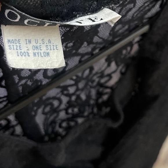 Vintage Black Lace Nightgown Castlecore Romantic Fairy Whimsigoth Edgeyboho - Picture 5 of 5